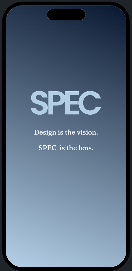 SPEC app home screen showing Calculators, Checklist, and Rule of Thumb sections